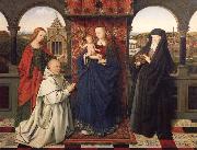 Jan Van Eyck Virgin and child,with saints and donor France oil painting artist